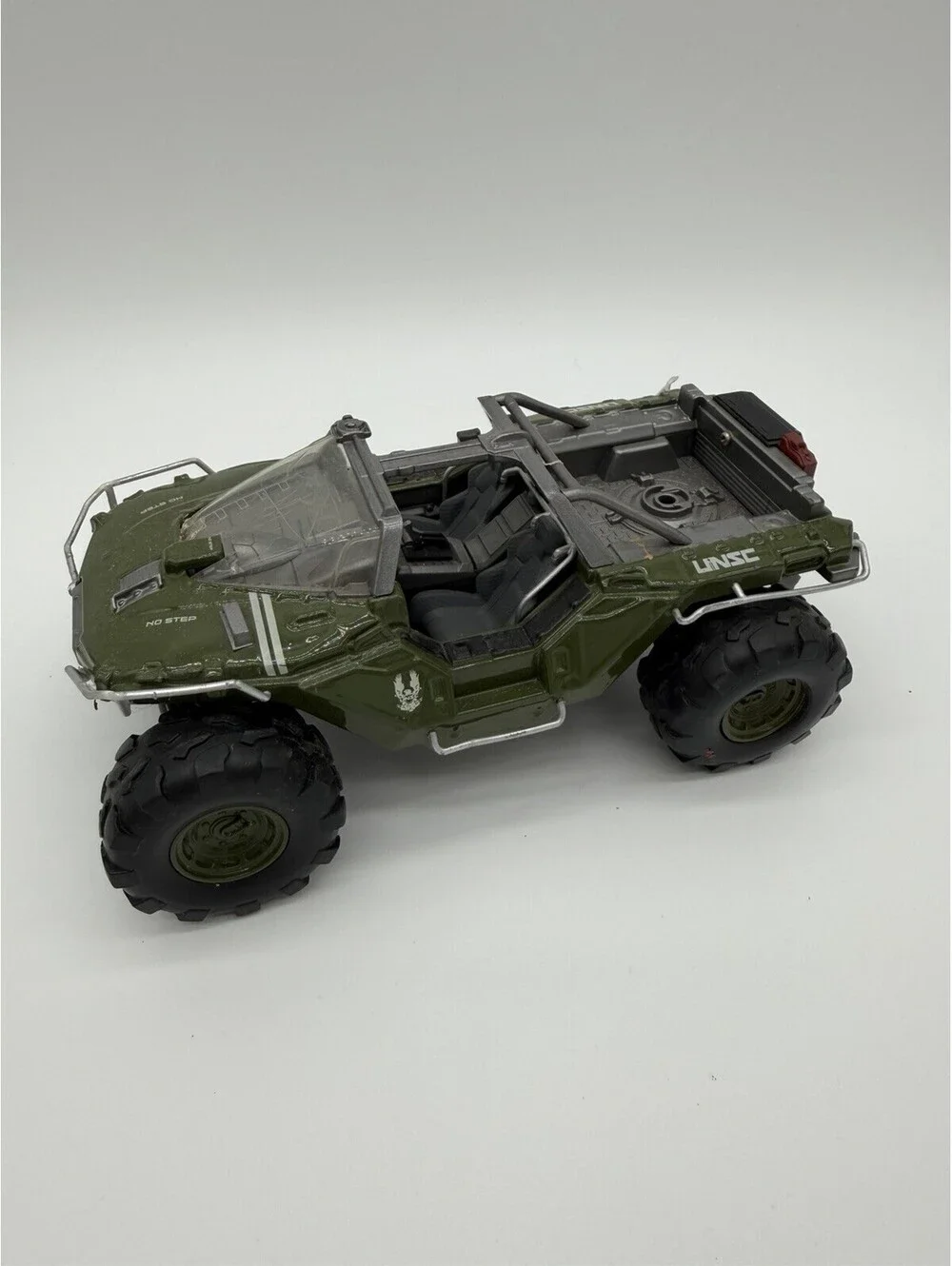 Halo 4 Warthog UNSC Metal/Plastic Toy Vehicle Microsoft JADA 2012 Missing Turret